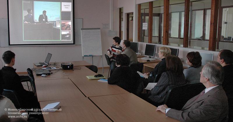 09.02.10     Видеоконференция «Новые образовательные технологии в вузе», фотография: В. Невидимов